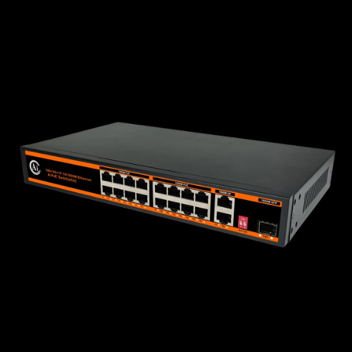 16 Port PoE+2 Gigabit Ethernet Port+1 Gigabit SFP Fiber