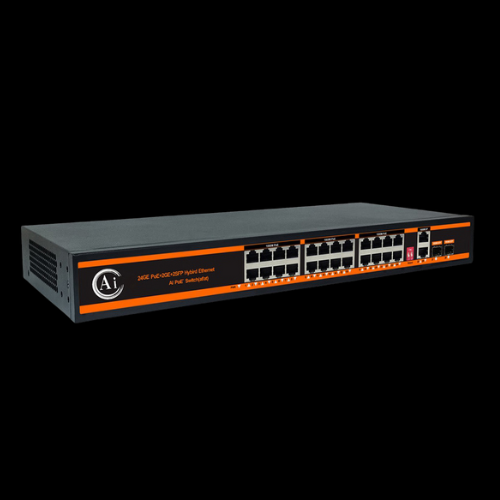 24-Port PoE+2 Gigabit Ethernet Port+2 Gigabit SFP Fiber